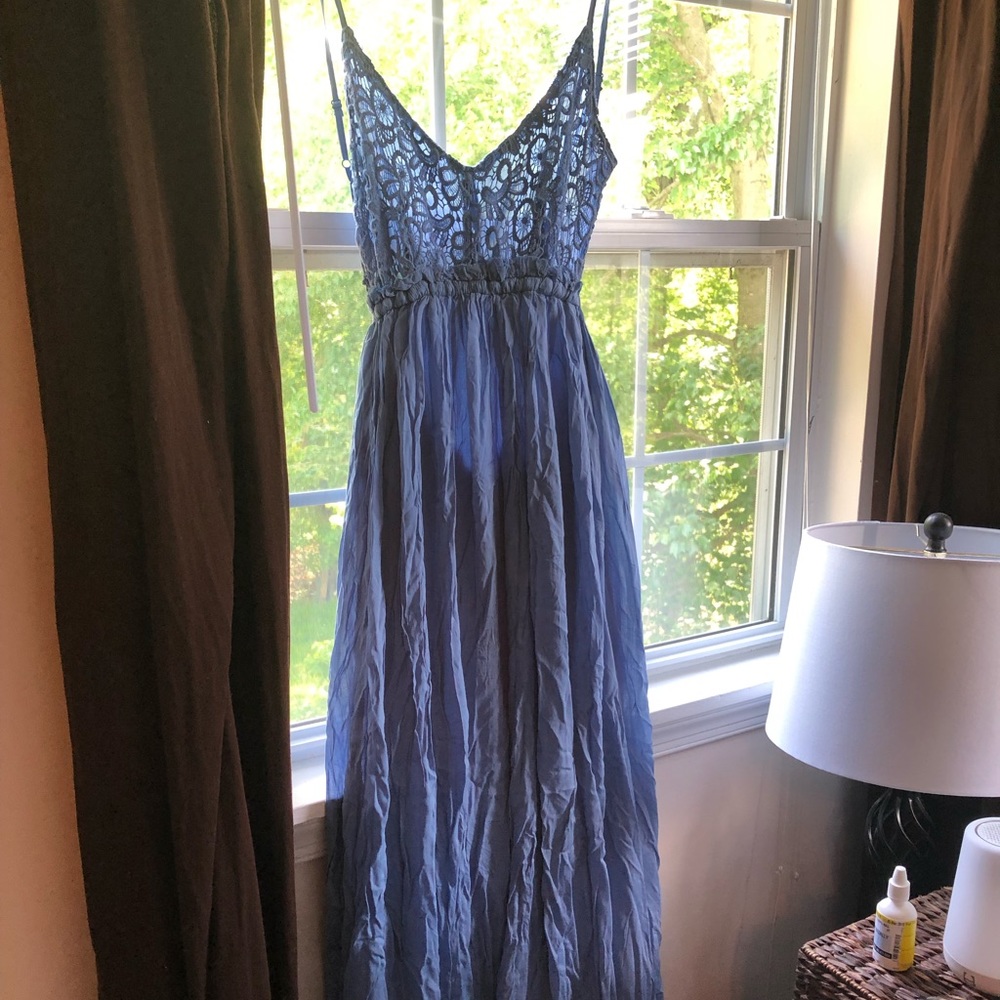 Open back maxi dress